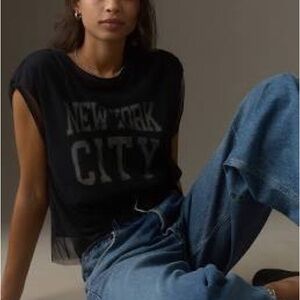 Anthropologie New York Graphic Tee. XS